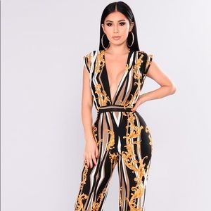 Crest Wide Leg Jumpsuit